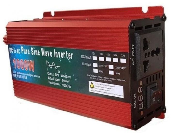 Преобразователь напряжения 12-220V инвертор с чистой синусоидой 1000W