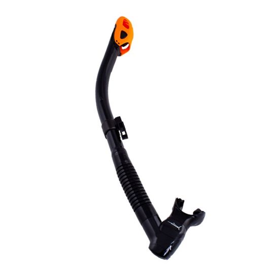 Трубка Marlin Dry Lux (прямая гофра) black/orange