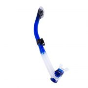 Трубка Marlin Dry Lux (прямая гофра) blue/clear