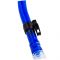 Трубка Marlin Dry Lux (прямая гофра) blue/clear